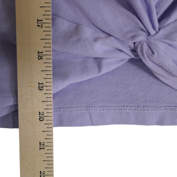 NEW Fabletics Front Twist Tee Womens XL or 12 14 Purple Knotted Athletic Hike - Picture 10 of 14